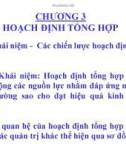 Bài giảng Quản trị sản xuất - Chương 3: Hoạch định tổng hợp (2014)