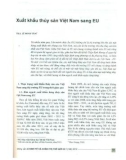 Xuất khẩu thủy sản Việt Nam sang EU