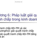 Pháp luật giải quyết tranh chấp trong kinh doanh