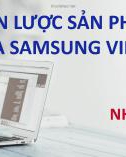 Bài thuyết trình: Chiến lược sản phẩm của SamSung Vina