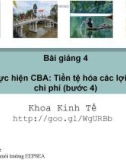 Bài giảng Kinh tế học về kiểm soát ô nhiễm: Chương 4