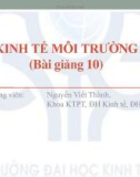 Kinh tế môi trường - Bài giảng 10