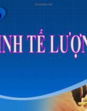 Bài giảng Kinh tế lượng - Chương 1: Mô hình hồi quy hai biến và một vài ý tưởng cơ bản