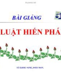 Bài giảng Luật hiến pháp - Vũ Quang Hưng