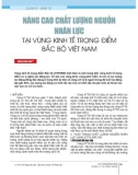 Nâng cao chất lượng nguồn nhân lực tại vùng kinh tế trọng điểm Bắc Bộ Việt Nam