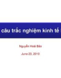 100 câu trắc nghiệm kinh tế học