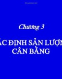 Bài giảng Kinh tế vĩ mô - Chương 3: Xác định sản lượng cân bằng