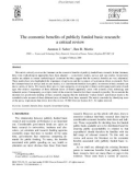 The economic benefits of publicly funded basic research: a critical review