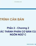 Bài giảng Lập trình căn bản: Chương 2 - Võ Duy Tín