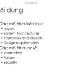 Bài giảng Các mô hình kiến trúc