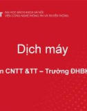 Bài giảng Xử lý ngôn ngữ tự nhiên (Natural language processing): Bài 9 - Viện Công nghệ Thông tin và Truyền thông