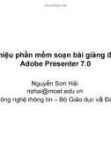 Phần mềm soạn bài giảng điện tử Adobe Presenter 7.0