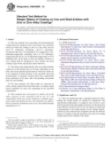 Standard Test Method for Weight [Mass] of Coating on Iron and Steel Articles with Zinc or Zinc-Alloy Coatings