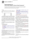 Standard Specification for Carbon Steel Forgings for Pressure Vessel Components