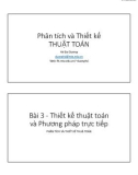 Bài giảng Phân tích và thiết kế thuật toán: Bài 3 – Hà Đại Dương