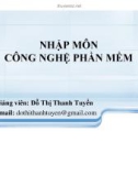 Bài giảng Nhập môn công nghệ phần mềm - Kiểm thử và bảo trì