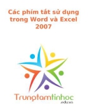 Các phím tắt sử dụng trong Word và Excel