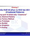 Bài giảng Các mẫu thiết kế hướng đối tượng: Chương 7 - TS. Nguyễn Văn Hiệp