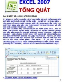 Excel 2007 - Tổng quát