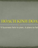 Kế hoạch kinh doanh và chiến lược marketing