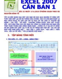 TỰ HỌC EXCEL 2007 - CĂN BẢN VỀ EXCEL 2007 - PHẦN 1