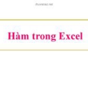 Bài giảng: Hàm trong Excel