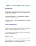 Những ưu điểm nổi bật của Windows 7