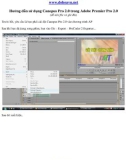 Hưỡng dẫn sử dụng Canopus Pro 2.0 trong Adobe Premier Pro 2.0