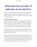 Bí kíp thành công của Google: Cổ phiếu được chờ đón nhất thế kỷ