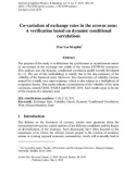 Co-variation of exchange rates in the Ecowas zone: A verification based on dynamic conditional correlations