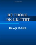 Hệ thống đăng ký, lưu ký và thanh toán bù trừ