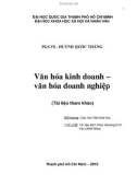 Văn hóa kinh doanh - Văn hóa doanh nghiệp ( TS Huỳnh Quốc Thắng)