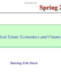 Real Estate Economics and Finance