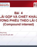 Bài giảng Toán tài chính: Bài 4 - Th.S Cao Đông Hưng