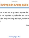 Bài giảng Kinh tế học: Chương 5 - Trương Ngọc Hảo