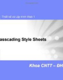 Thiết kế và Lập trình Web 1-Bài 4 CSS – Casscading Style Sheets