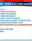 Bài giảng Triển khai ứng dụng mạng - Bài 8: Cài đặt và cấu hình ALT-N mdaemon server