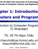 Lecture Introduction to Computer Programming - Chapter 1: Introduction to Computers and Programming