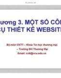 Chapter 3: MỘT SỐ CÔNG CỤ THIẾT KẾ WEBSITE