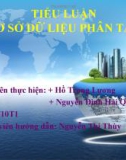 TIỂU LUẬN CƠ SỞ DỮ LIỆU PHÂN TÁN