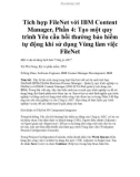 Tích hợp FileNet với IBM Content Manager, Phần 4