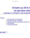 Bài giảng công nghệ phần mềm - Chương 7