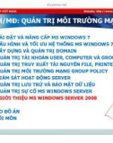 Bài giảng Quản trị môi trường mạng server: Bài 10 - TC Việt Khoa