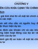 BÀI GIẢNG - LẬP DỰ ÁN - CHƯƠNG V