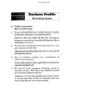 BUSINESS PROFILE