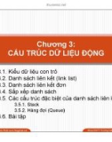 Bài giảng Cấu trúc dữ liệu và thuật toán - Chương 3: Cấu trúc dữ liệu động