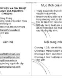 Bài giảng Cấu trúc dữ liệu và giải thuật (Data structures and Algorithms): Chương giới thiệu - Ngô Công Thắng