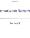 Lecture Wireless and mobile computing – Chapter 9: Communication networks