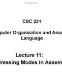 Lecture Computer organization and assembly language: Chapter 11 - Dr. Safdar Hussain Bouk