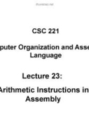 Lecture Computer organization and assembly language: Chapter 23 - Dr. Safdar Hussain Bouk